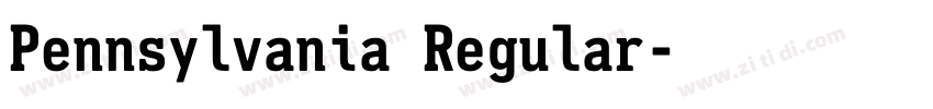 Pennsylvania Regular字体转换